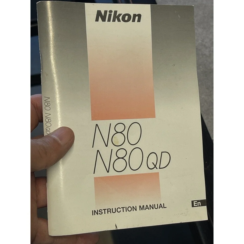 Nikon N80/N80QD Instruction manual book (en)